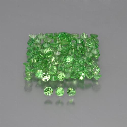 3,73 ct natürliche grüner Tsavorit-Edelsteine, Rundschliff, VS