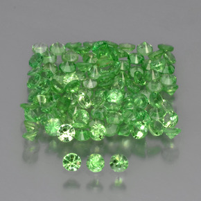 3,73 ct natürliche grüner Tsavorit-Edelsteine, Rundschliff, VS