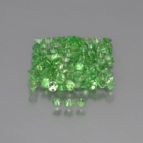 3,73 ct natürliche grüner Tsavorit-Edelsteine, Rundschliff, VS