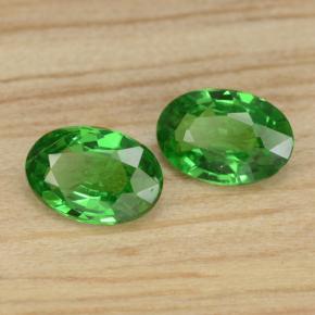 0,85 ct natürliche grüner Tsavorit-Edelsteine, Oval Schliff, VS