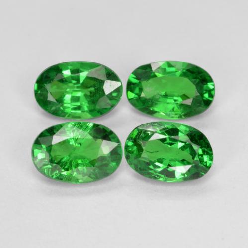 1,95 ct natürliche grüner Tsavorit-Edelsteine, Oval Schliff, VS
