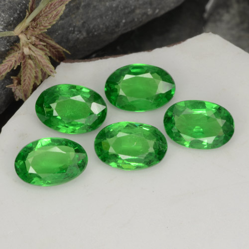 2,01 ct natürliche grüner Tsavorit-Edelsteine, Oval Schliff, VS