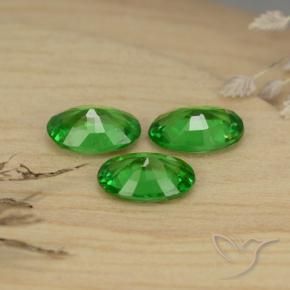 1,30 ct natürliche grüner Tsavorit-Edelsteine, Oval Schliff, VS