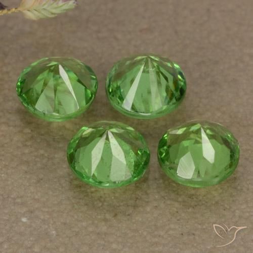 1,19 ct natürliche grüner Tsavorit-Edelsteine, Rundschliff, VS