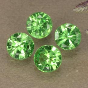 0,85 ct natürliche grüner Tsavorit-Edelsteine, Rundschliff, VS