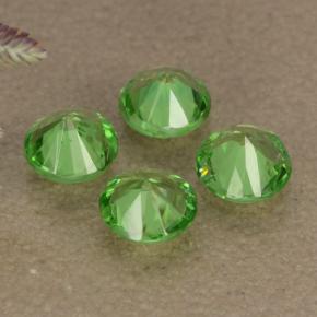 0,85 ct natürliche grüner Tsavorit-Edelsteine, Rundschliff, VS