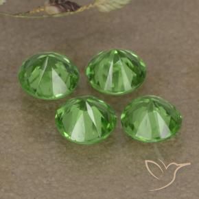 0.93 ct natürliche Lebendiges grün Tsavorit-Granat-Edelsteine, Runden, VS