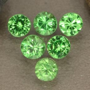 1,23 ct natürliche grüner Tsavorit-Edelsteine, Rundschliff, VS