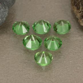 1,23 ct natürliche grüner Tsavorit-Edelsteine, Rundschliff, VS