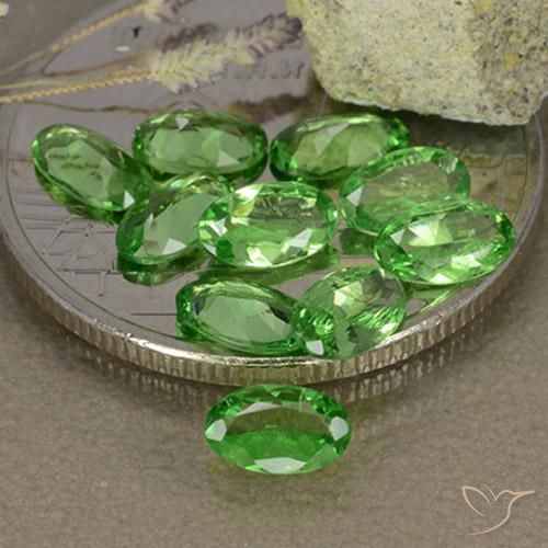 1.93 ct natürliche hellgrün Tsavorit-Granat-Edelsteine, Oval, VS