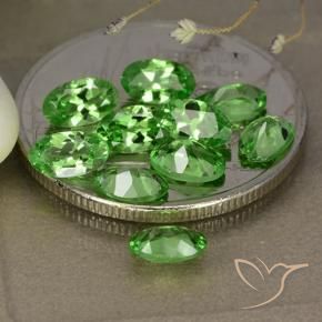 2.68 ct natürliche Mittelgrün Tsavorit-Granat-Edelsteine, Oval, VS