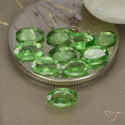 2.27ctw Natürlicher Helles Waldgrün Tsavorit-Granat, Oval, VS