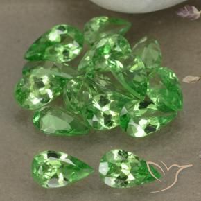3.12 ct natürliche Giftgrün Tsavorit-Granat-Edelsteine, Birnenform, VS