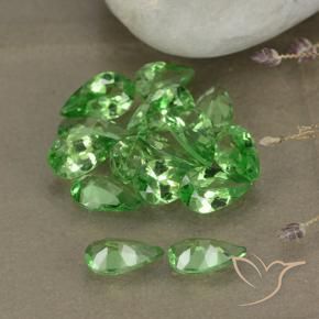 3.12 ct natürliche Giftgrün Tsavorit-Granat-Edelsteine, Birnenform, VS