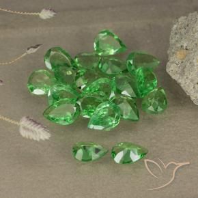 2.48 ct natürliche Helles Waldgrün Tsavorit-Granat-Edelsteine, Birnenform, VS