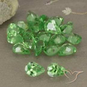 2.85 ct natürliche Lebendiges grün Tsavorit-Granat-Edelsteine, Birnenform, VS