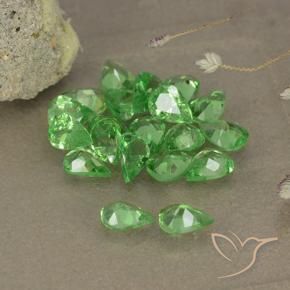 2.85 ct natürliche Lebendiges grün Tsavorit-Granat-Edelsteine, Birnenform, VS