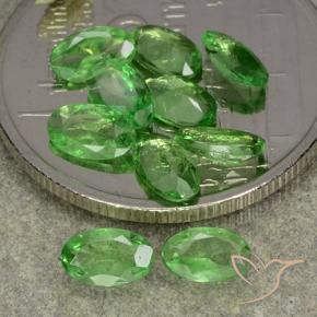2.09 ct natürliche Mittelgrün Tsavorit-Granat-Edelsteine, Oval, VS
