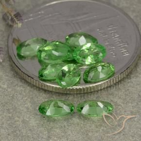 2.21 ct natürliche Lebendiges grün Tsavorit-Granat-Edelsteine, Oval, VS