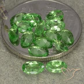 3.01 ct natürliche Lebendiges grün Tsavorit-Granat-Edelsteine, Oval, VS