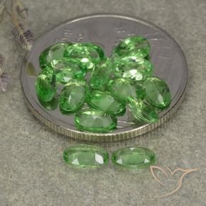 3.01 ct natürliche Lebendiges grün Tsavorit-Granat-Edelsteine, Oval, VS