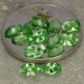 3.22 ct natürliche Lebendiges grün Tsavorit-Granat-Edelsteine, Oval, VS