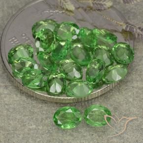 3.04 ct natürliche Mittelgrün Tsavorit-Granat-Edelsteine, Oval, VS
