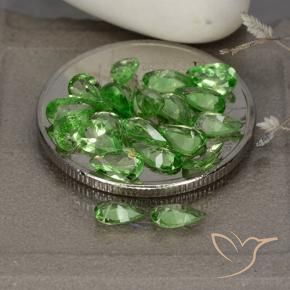 3.04 ct natürliche Lebendiges grün Tsavorit-Granat-Edelsteine, Birnenform, VS