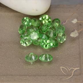3.77 ct natürliche Mittelgrün Tsavorit-Granat-Edelsteine, Oval, VS