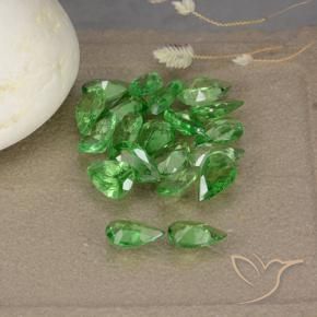3.30 ct natürliche Mittelgrün Tsavorit-Granat-Edelsteine, Birnenform, VS