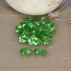 3.47 ct natürliche hellgrün Tsavorit-Granat-Edelsteine, Birnenform, VS