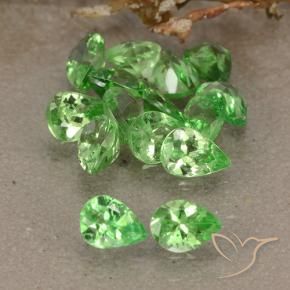 2.56 ct natürliche Lebendiges grün Tsavorit-Granat-Edelsteine, Birnenform, VS