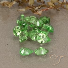 2.56 ct natürliche Lebendiges grün Tsavorit-Granat-Edelsteine, Birnenform, VS