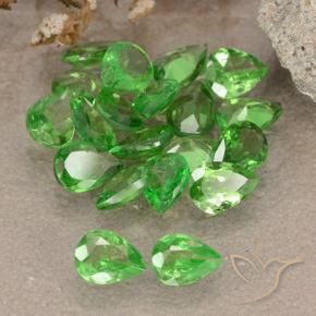 2.46 ct natürliche hellgrün Tsavorit-Granat-Edelsteine, Birnenform, VS