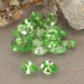 2.48 ct natürliche Lebendiges grün Tsavorit-Granat-Edelsteine, Birnenform, VS
