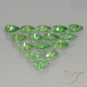 2.49 ct natürliche Lebendiges grün Tsavorit-Granat-Edelsteine, Birnenform, VS