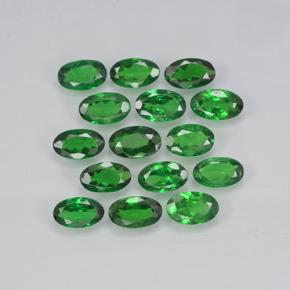 3,24 ct natürliche grüner Tsavorit-Edelsteine, Oval Schliff, VS