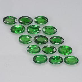 3,24 ct natürliche grüner Tsavorit-Edelsteine, Oval Schliff, VS