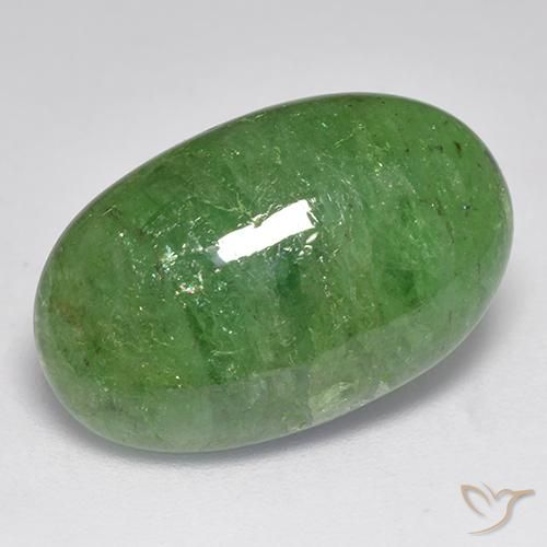 10.96ct Natürlicher Mittelgrün Tsavorit-Granat, Oval, Lichtdurchlässig