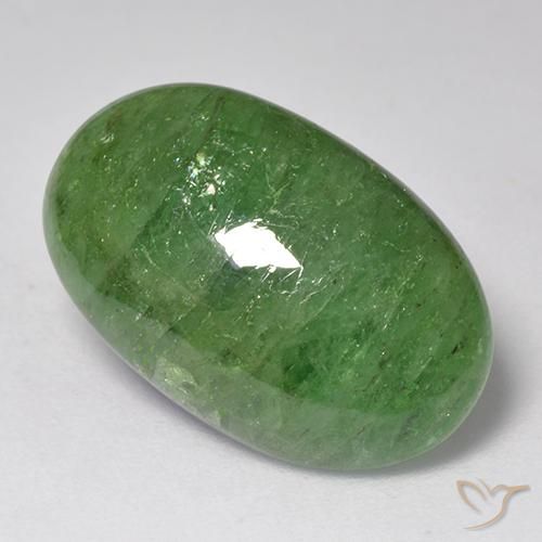 9,17 ctw natürlicher Mittelgrün Tsavorit-Granat, Oval, Lichtdurchlässig