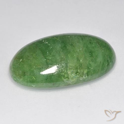 9,17 ctw natürlicher Mittelgrün Tsavorit-Granat, Oval, Lichtdurchlässig