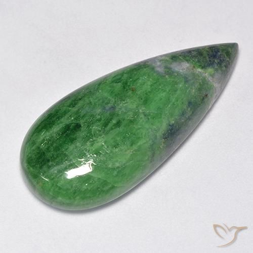 29.23ct Natürlicher dunkelgrün Tsavorit-Granat, Birnenform, Lichtundurchlässig