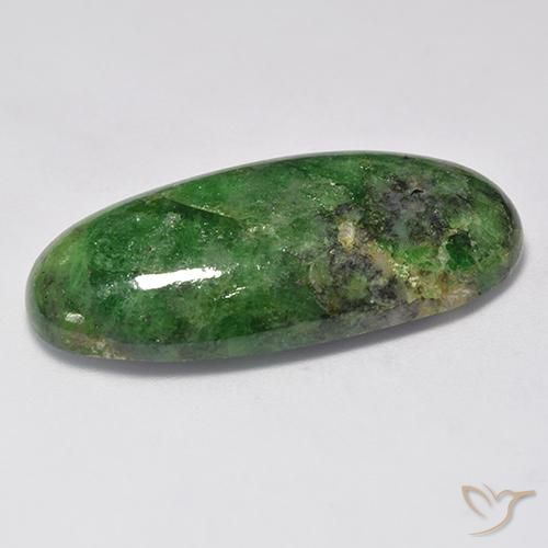 9,17 ctw natürlicher dunkelgrün Tsavorit-Granat, Oval, Lichtundurchlässig