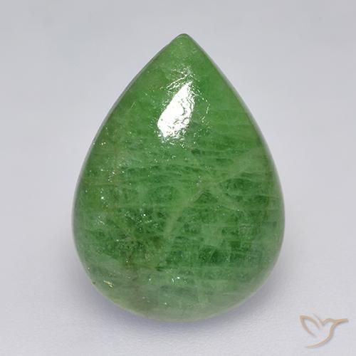 10.24ct Natürlicher limettengrün Tsavorit-Granat, Birnenform, Lichtdurchlässig