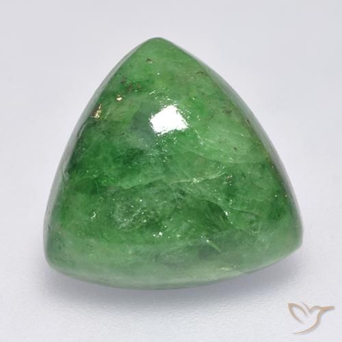 8.51ct Natürlicher Grün Tsavorit-Granat, Trillion, Lichtdurchlässig