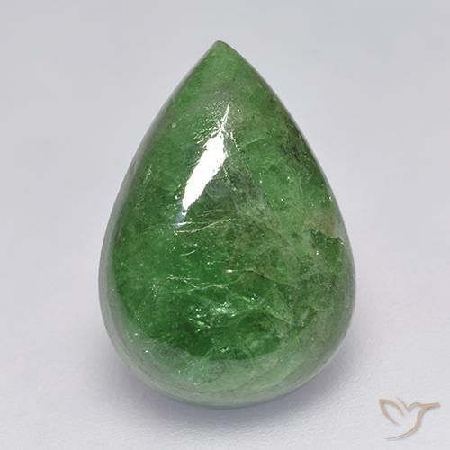 10.68ct Natürlicher Chrom-grün Tsavorit-Granat, Birnenform, Lichtdurchlässig