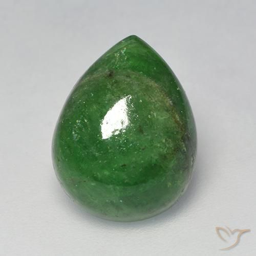 6.73ct Natürlicher Waldgrün Tsavorit-Granat, Birnenform, Lichtdurchlässig