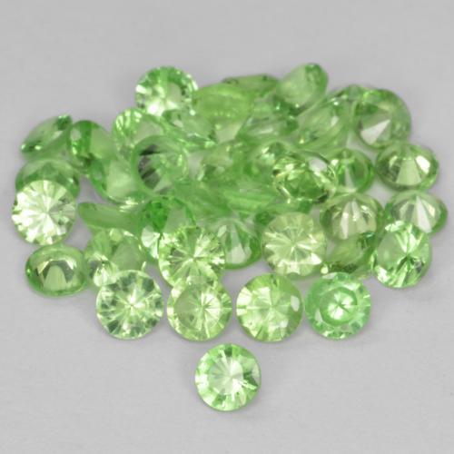 1.78 ct natürliche Mittelgrün Tsavorit-Granat-Edelsteine, Rund Schliff, VS