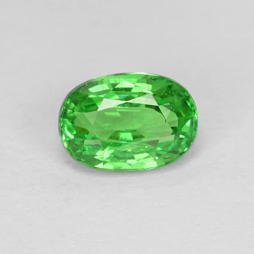 1,15 ctw natürlicher grüner Tsavorit, Oval Schliff, VS