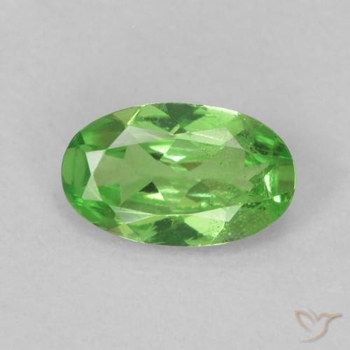 0.24ct Natürlicher Lebendiges grün Tsavorit-Granat, Oval, VS